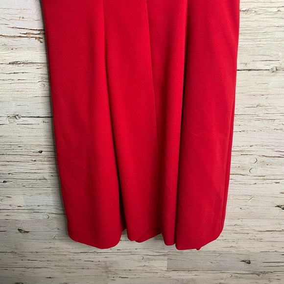 Hobbs London red sleeveless a line dress size 8 - Picture 8 of 9